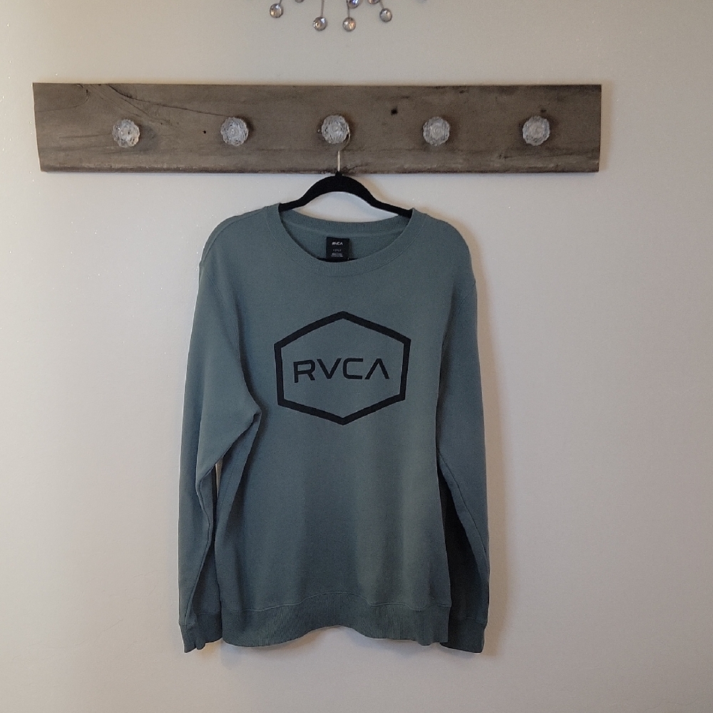 RVCA Men's Green Sweatshirt SZ LG